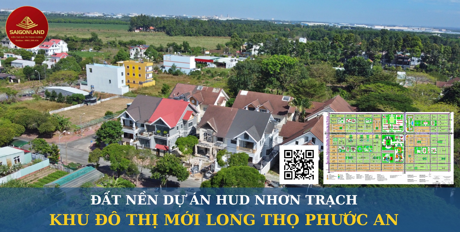 Saigonland - Mua bán Đất nền  dự án HUD Nhơn Trạch sẵn sổ hồng riêng - pháp lý chuẩn chỉnh - Ảnh chính